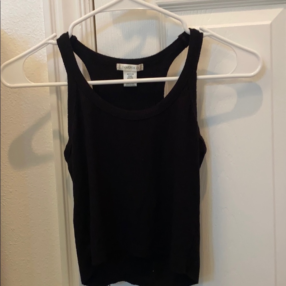 Black tank top